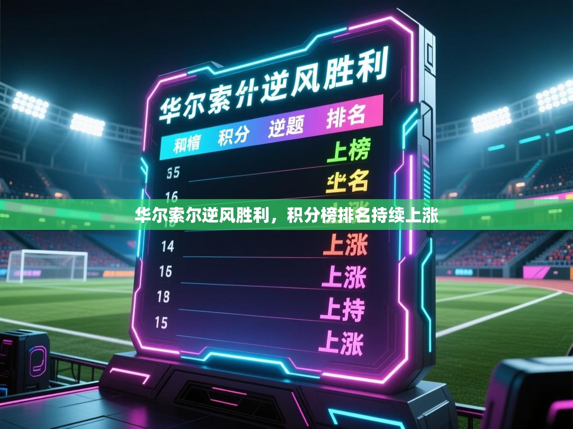 华尔索尔逆风胜利，积分榜排名持续上涨