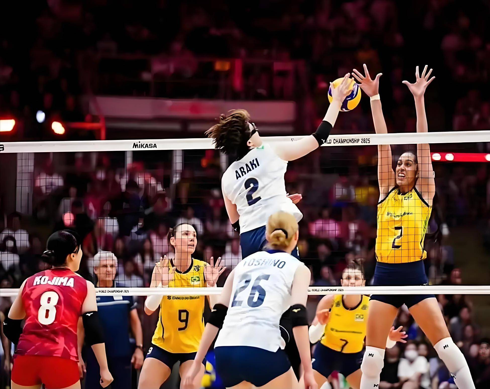 巴西女排在激烈比賽中勝出,晉級半決賽 巴西女排在激烈比賽中勝出,晉級半決賽